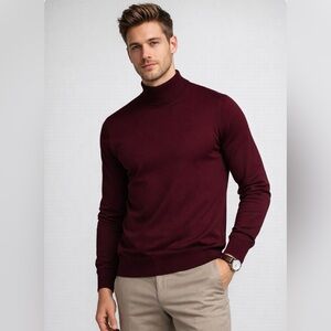 Jos. A. Bank Signature Collection 100% Silk Turtleneck Long Sleeve Men’s Large